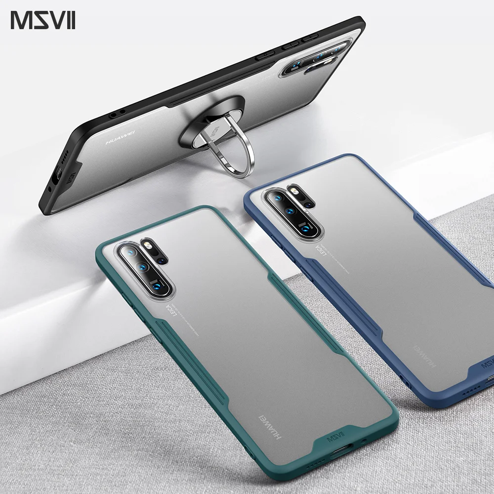 Роскошный чехол Msvii для Huawei P20 Pro прозрачный P30 силиконовый задняя крышка |