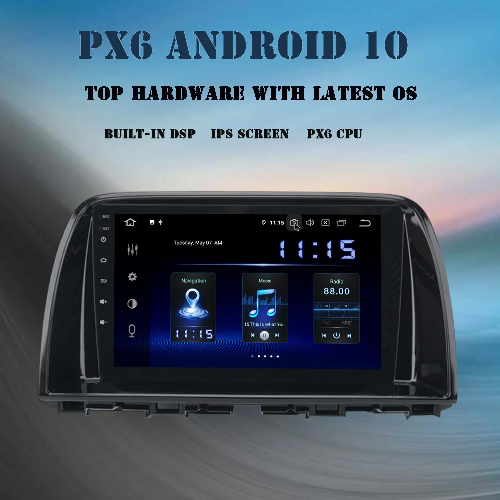 

Dasaita 9" Android 10 Car Radio for Mazda 6 Atenza 2013 2014 2015 Multimedia Player GPS Navigation DSP 4GB+64GB Bluetooth MAX10