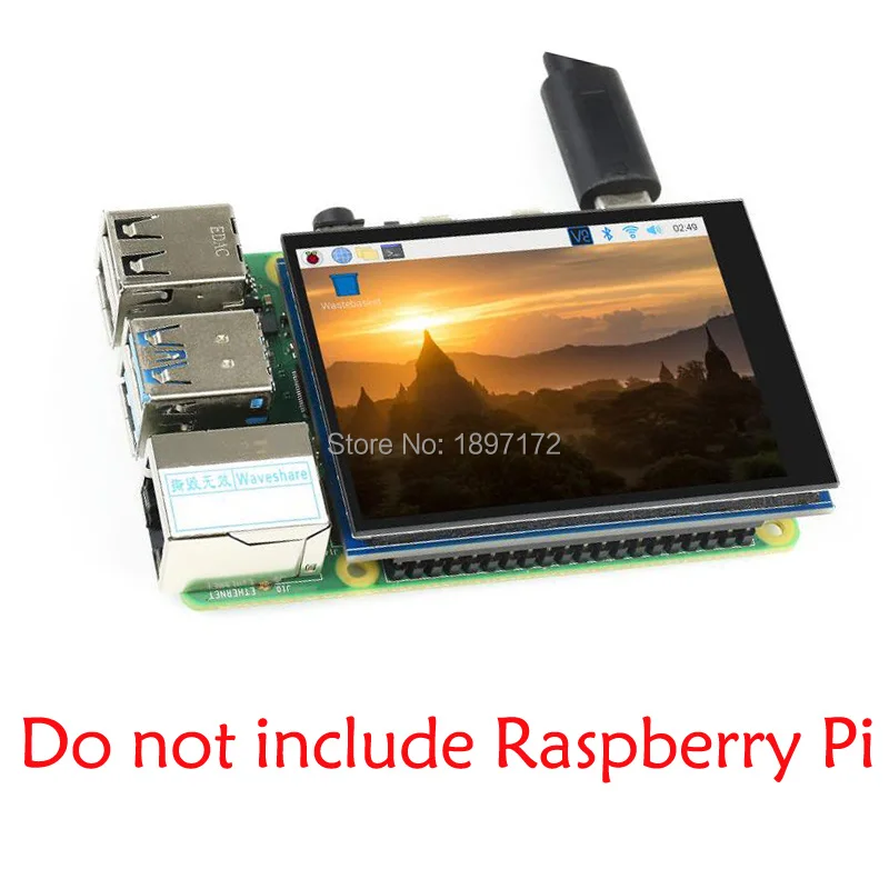 Raspberry Pi 2,8 дюймовый LCD емкостный сенсорный экран DPI 480 × 640 60fps лучше дисплей, чем ЖК-дисплей 3,5 дюйма