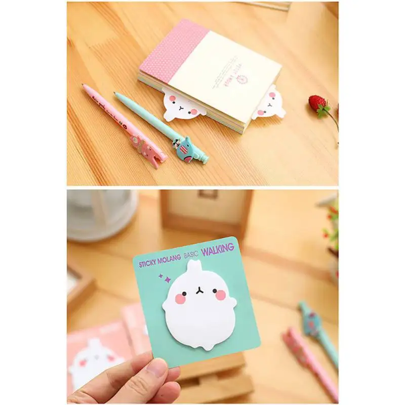 20 шт./блокнот самоклеящиеся блокноты в виде кролика настольные для записей
