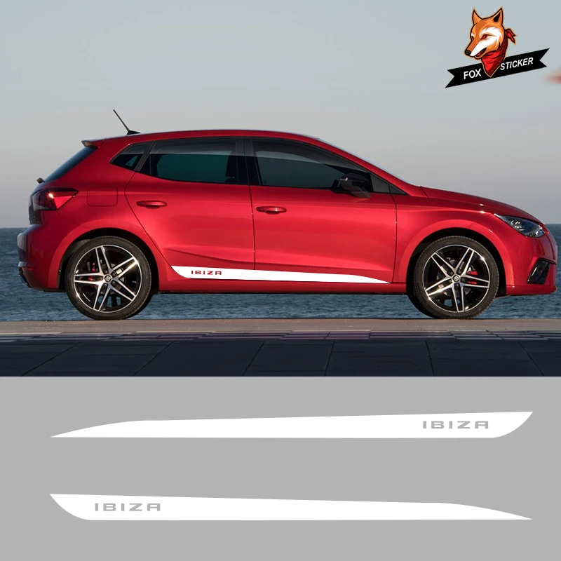 2 шт. гонки флаг боковой двери юбка в полоску стайлинга автомобилей тела декор