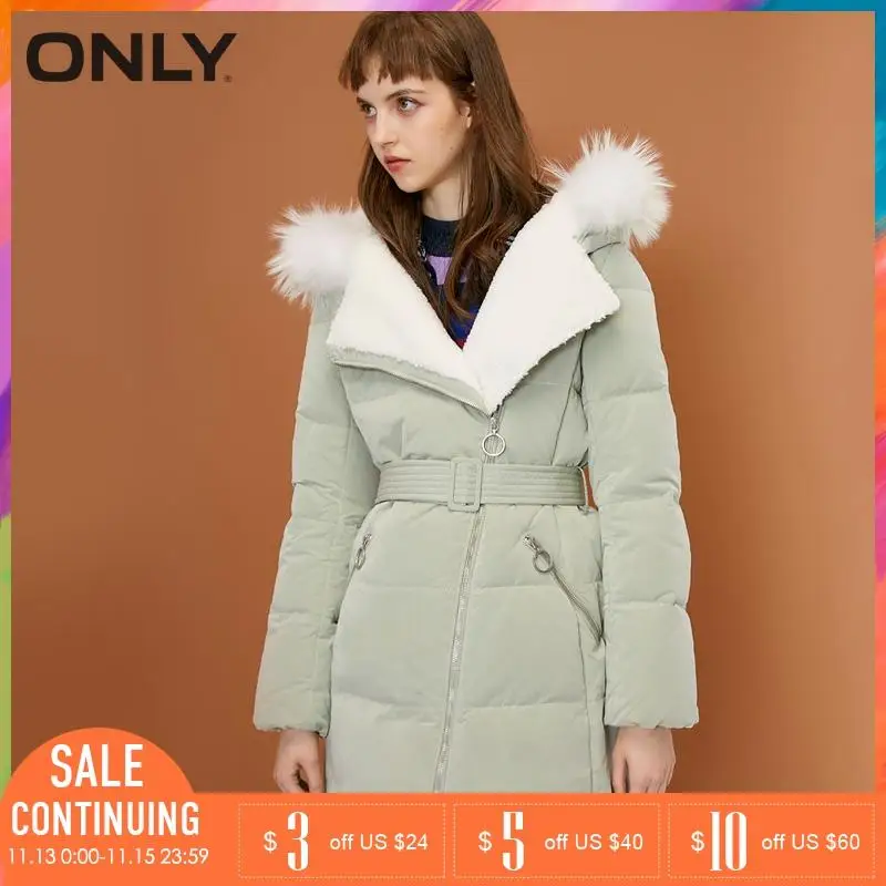 Только зимние женские новые с мехом енота воротники пуховик пальто |