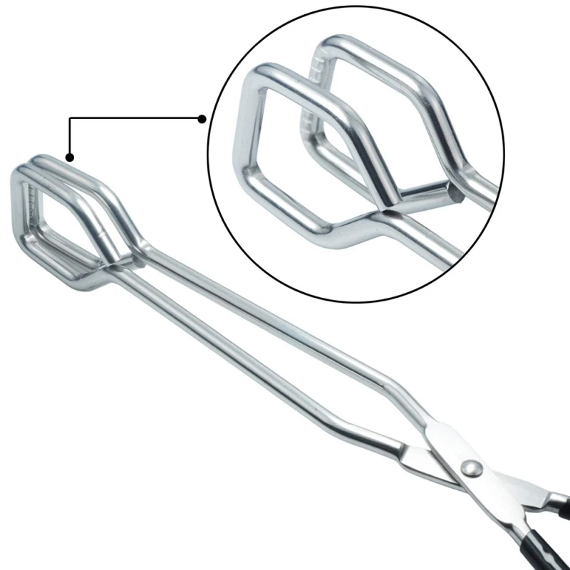 

Stainless Steel Scissors Type Grilled Food Clip Portable Tongs Outdoor Gadget 1pc New Convenient BBQ Tools Barbecue Accessories