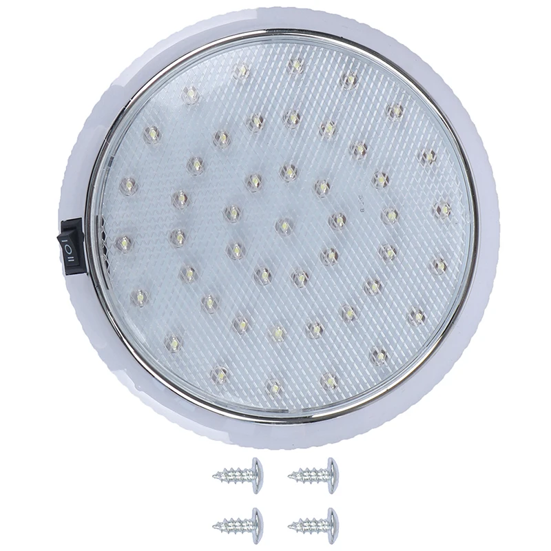 

12V Car Vehicle 46-LED Interior Indoor Roof Ceiling Dome Light White Reading Lamps 12.5 x 12.5x 2cm