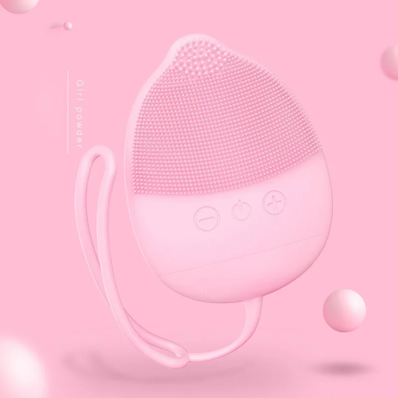 

Facial Cleansing Brush Silicone Electric Cleansing Instrument Cleaning Shrinking Pores Face Skin Care Tool