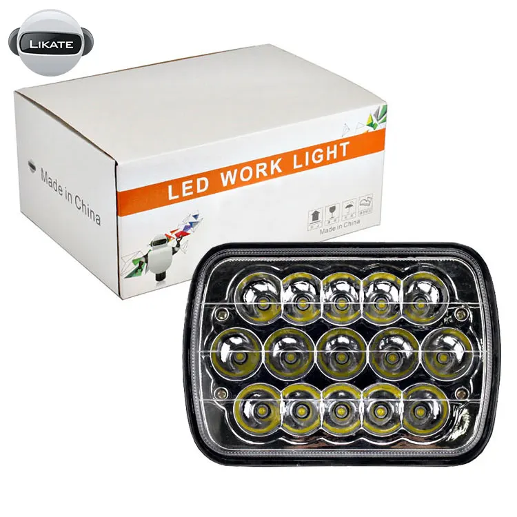 ЛКТ 7-дюймовый светодиодный прожектор для грузовика 45 Вт Белый H/L луч света 12 В