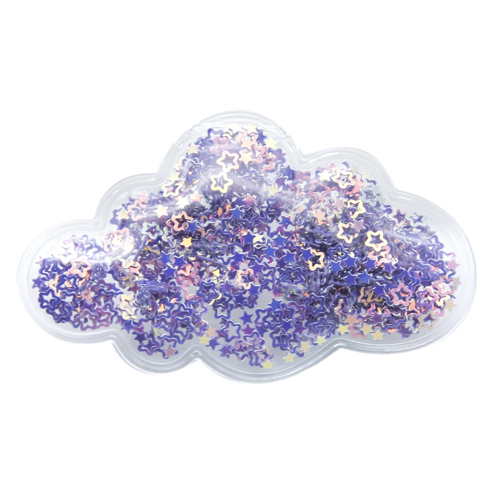 Новый 5 шт. прозрачный пластиковый пакет Любовь облако Bling шейкер блестки DIY