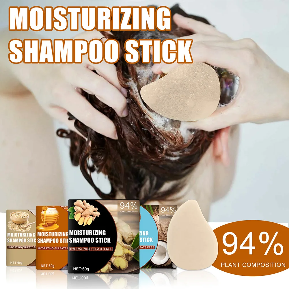 

Shampoo Bar Ginger/Coconut/Honey/Oatmeal Soap Moisturizing Bar Reduce Dandruff Keep Hair Smooth