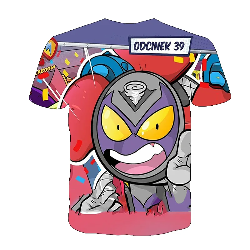 

3D Super Zings t-shirts Kids Toddler Anime Game T-Shirt Streetwear Short Sleeve Children's Clothing Superzings Tshirt Casual Top