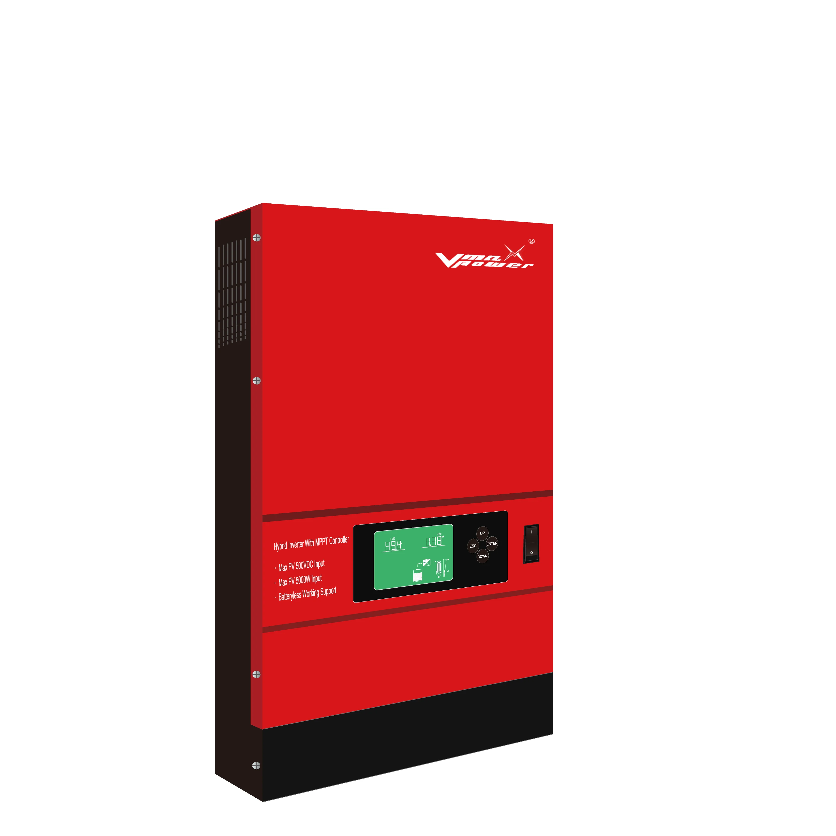 

Vmaxpower New Model Batteryless Working Solar Hybrid Inverter 5KW Solar Power Systems