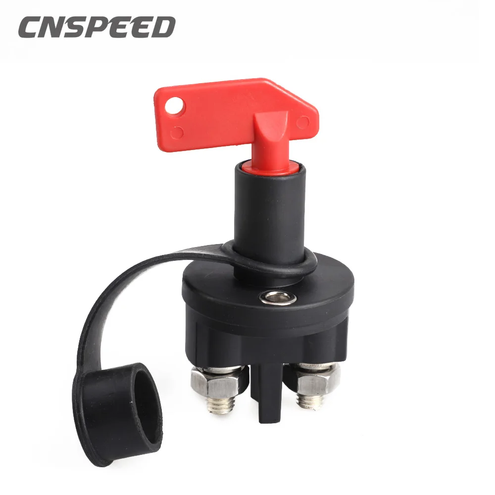 

12V 24V Red Key Cut Off Battery Main Kill Switch Vehicle Car Modified Isolator Disconnector Car Power Switch for Auto truck boat