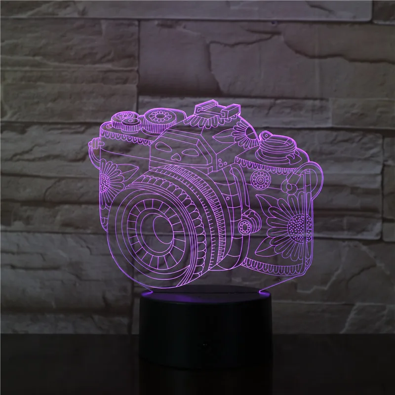 Камера 3D USB светодиодный светильник украшение для дома детская одежда сна Цвета