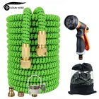 Гибкий шланг для полива автомобиля, 16-125 футов, с распылителем