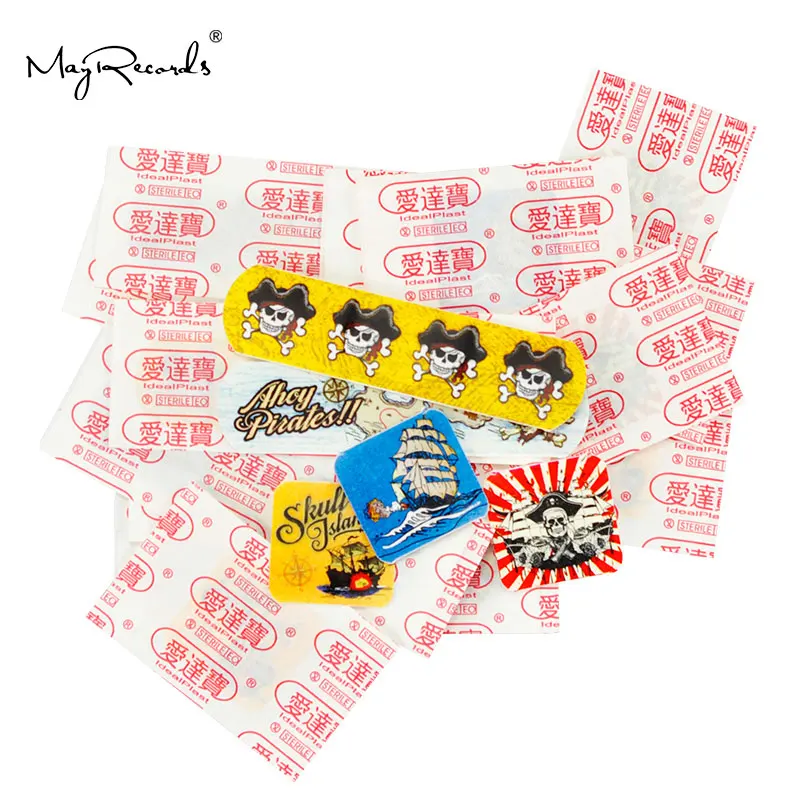 60 шт/3 коробки Ассорти Водонепроницаемый дышащий пиратский мультфильм клейкая повязка на рану гемостаз повязка Первая помощь