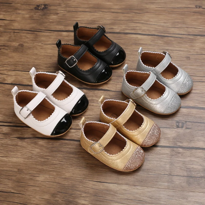 

Princess Shoes Soft Sole Shoes Baby Toddler Shoes 2022 Spring and Autumn 0-1 Year Old Baby Girl Outsole Material Fashion Element