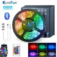bluetooth controller led strip rgb smd 28355050 felixable tape dc 12v waterproof led light 5m10m15m20m with adapter for home