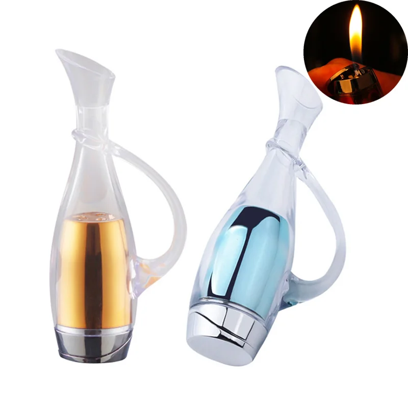 Надувная Зажигалка в форме графина модная металлическая зажигалка для сигарет