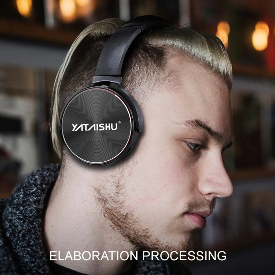 Bluetooth наушники проводные беспроводные большие складные Накладные Hifi с