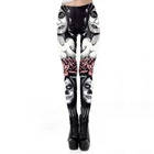 Размера плюс 5XL 2021 Летняя мода мультфильм Мороженое бог лошадь череп цифровые печатные завышенной талией леггинсы женские Звезда брюки стретч