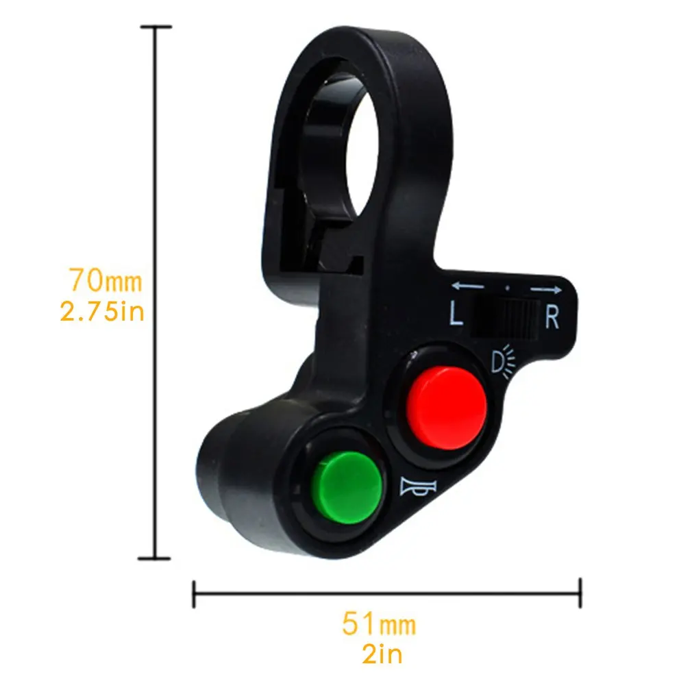 

Durable Practical Scooter Accessories Motorcycle Horn Turn Signal Light Switch Motorcycle Accessories
