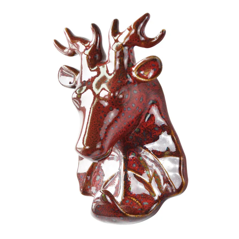 

1Pc Nordic Ceramic Animal Shaped Coat Hook Wall Hanging Sundries Holder Hat Key Hanger Home Porch Decor