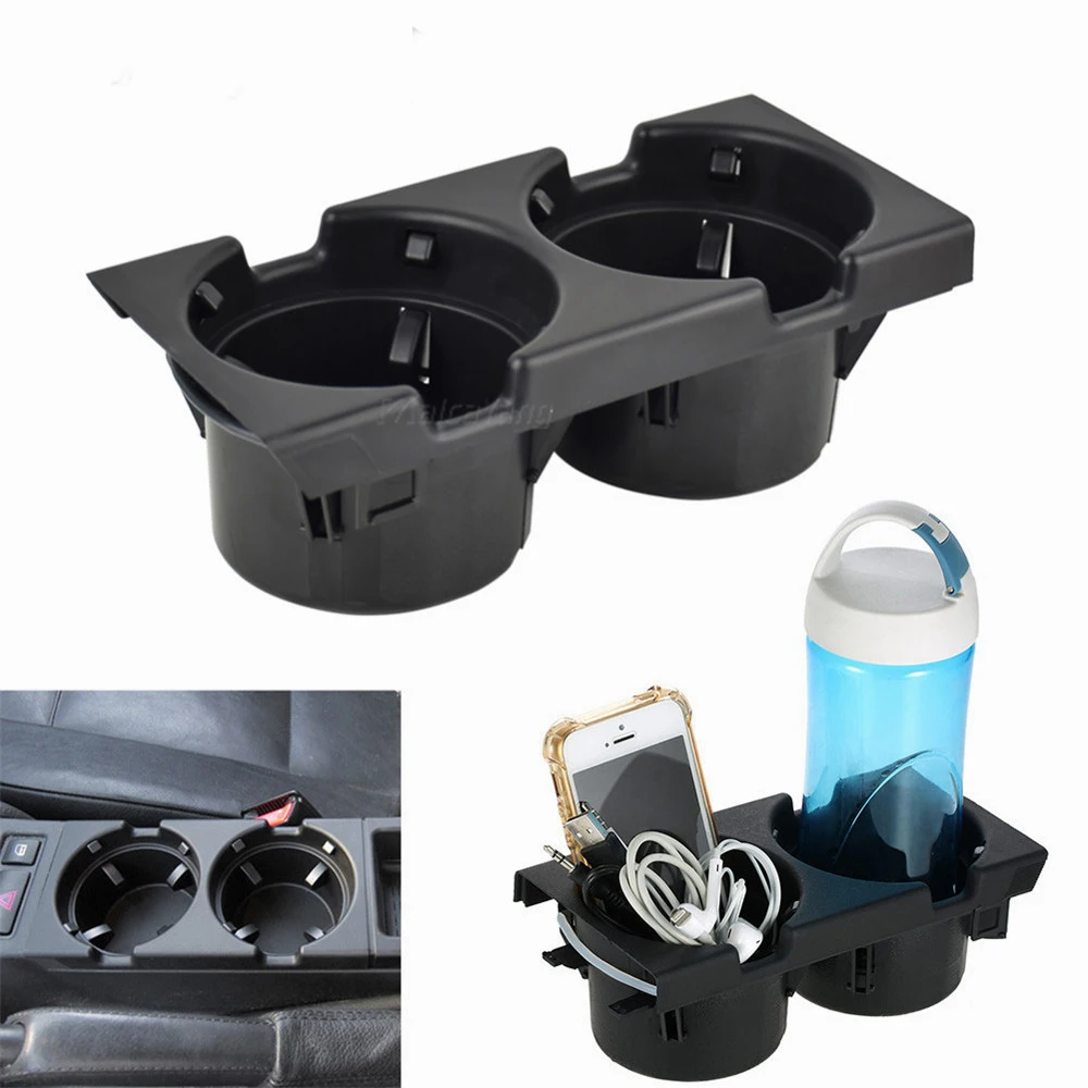 

Dual Hole Car Front Center Console Storage Tray Box Coin Cup Drink Holders 51168217953 For BMW 3 Series E46 323i 318I 320I 98-06