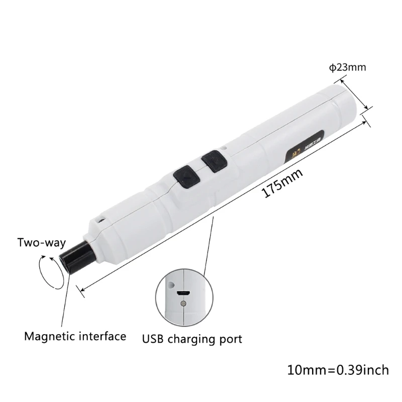 

Electric Screwdriver 3.6 V Small Rechargeable Wireless Screwdriver Set with 10 Screwdriver Heads 1 Conversion Head Set