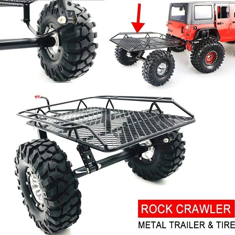 1:10 Rock Crawler металлический прицеп и шина своими руками ведро втулка поддельный 1/10