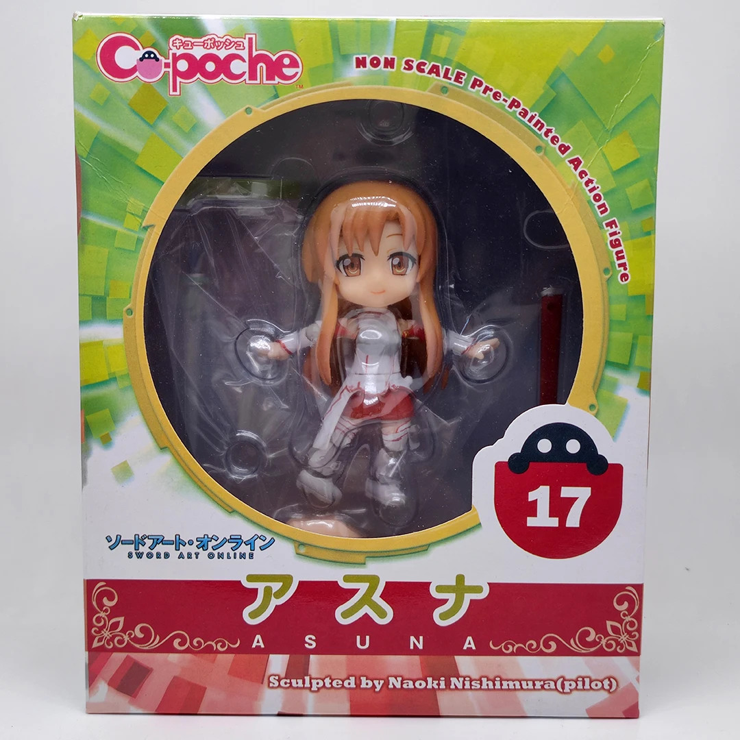 Sword Art Online AsunaYuuki Cu-poche Q Edition Clay 017 Exchange Face Action Toy Japanese Anime Figure Collectible Figurines | Игрушки и
