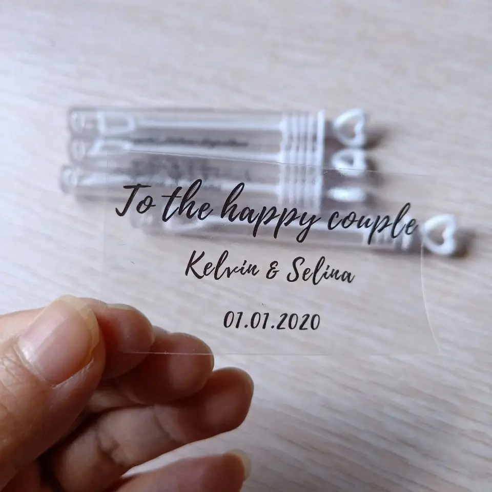 Наклейки на заказ прозрачные 100 шт./компл. | Дом и сад