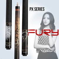 fury billiard pool cue px 11 7512 75mmtip high quality solid maple shaft professional lizard leatherlrish line wrap stick kit