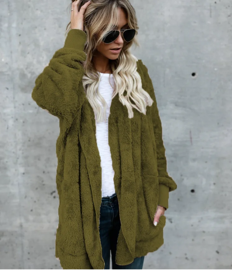 2019 уличное осеннее и зимнее новое шерстяное теплое пальто средней длины