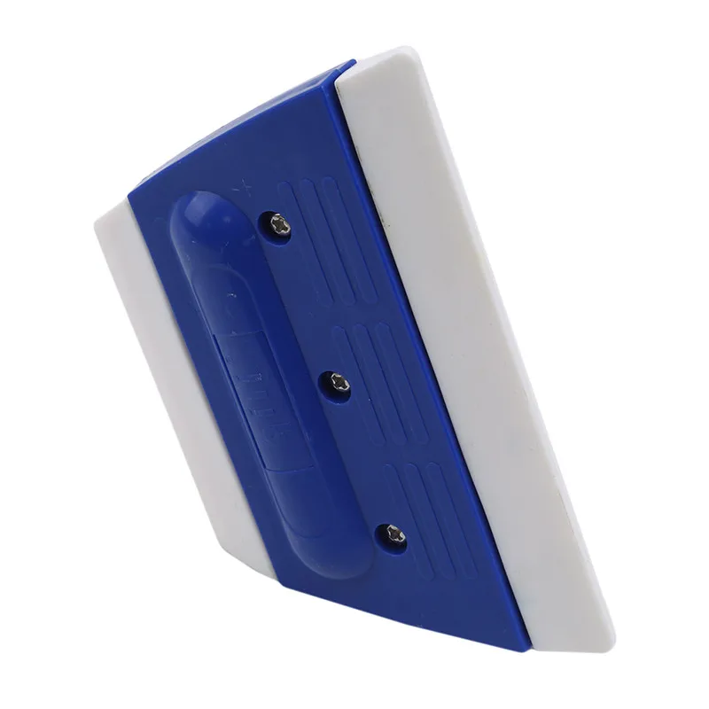 Сине-белый двухсторонний трапециевидный АБС-резиновый скребок наклейка-скребок