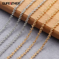 gufeather c157diy chain18k gold rhodium platedcopper metalpass reachnickel freediy bracelet necklacejewelry making1mlot
