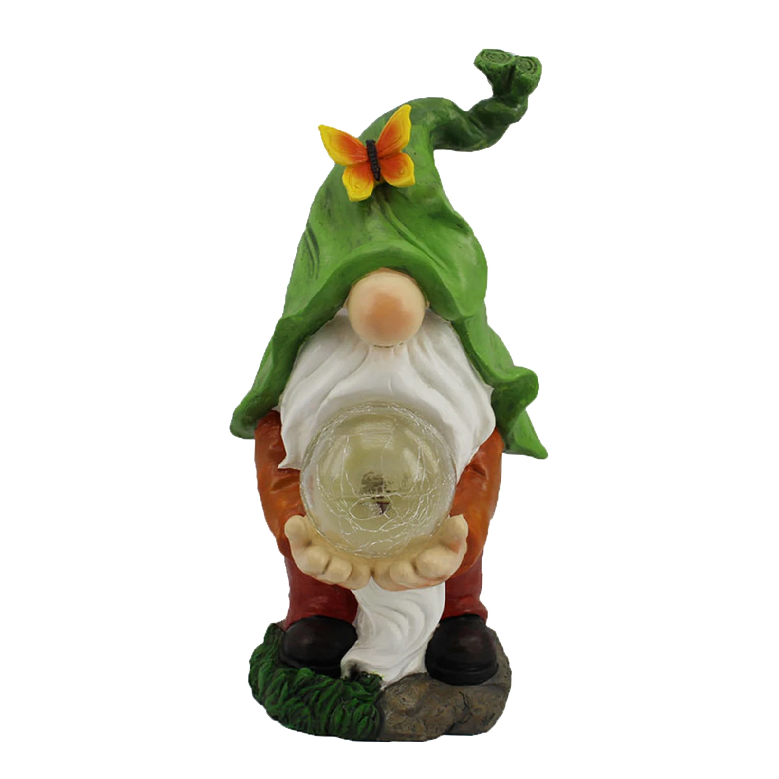 

Solar Garden Statue Faceless Gnome Figurine Outdoor Porch Decoration Gift