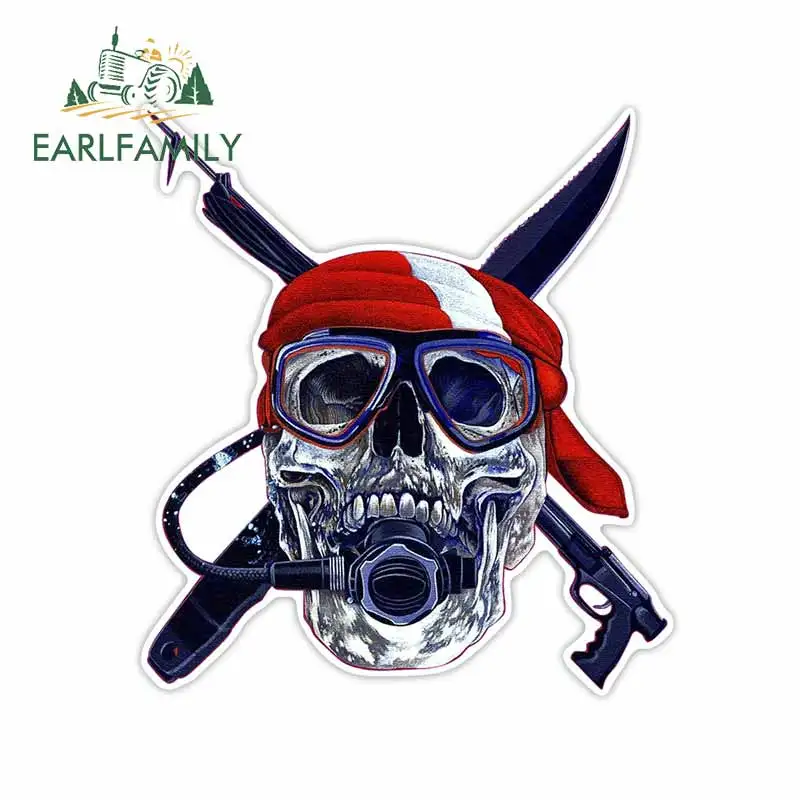 

EARLFAMILY 13 см x 11,6 см для подводного плавания интересная наклейка солнцезащитный водонепроницаемый устойчивый к царапинам Стайлинг автомобиля