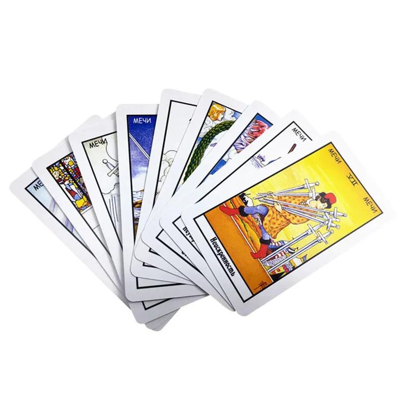 Полностью русские для новой версии Tarot карты загадочное гадание судьба Таро