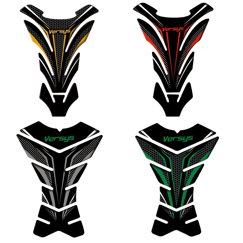 

3D Tank Gas Cap Pad Filler Cover Fish bone Sticker Decals For KAWASAKI Versys 650 1000 VERSYS650 VERSYS1000