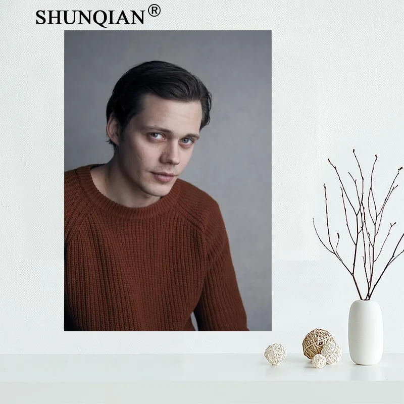 Пользовательский холст Настенный декор Билл скарсгард Красочный Плакат ткань