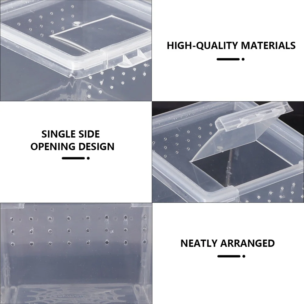 10pcs Practical Reptile Breeding Box Insect Feeding Portable Creeper House | Дом и сад