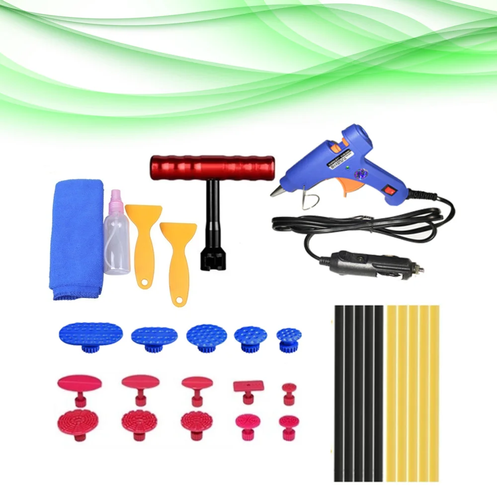 

31PCS/Set Red T Shape Professional Alloy Suction Automobile Dent Repair Tool Sheet Metal Puller