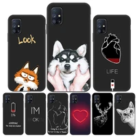diy painted case for samsung galaxy m51 case silicon phone fundas for samsung m31s m30 m30s m31 m 51 31 30 cover soft tpu bumper