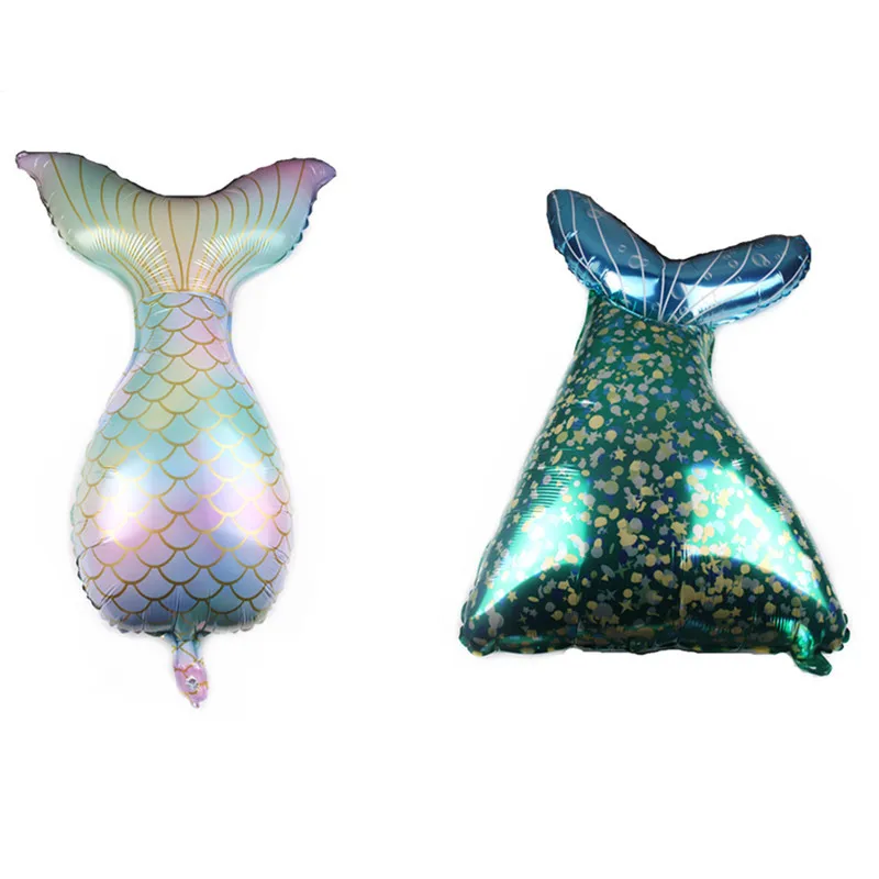 Новые воздушные шары из фольги с хвостом русалки мультфильма вечерние в джунглях