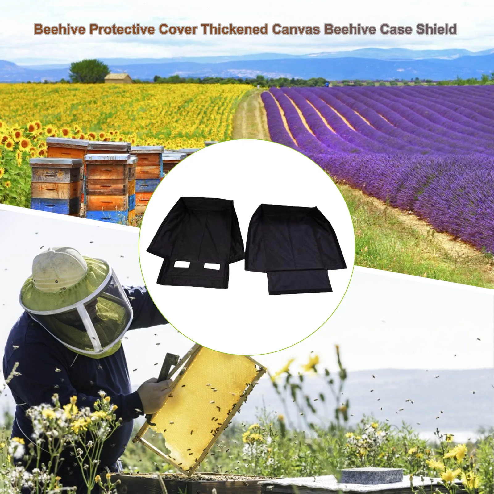 

56x45x35cm Beehive Protective Cover Thickened Canvas Beehive Case Shield Beekeeping Bees Tools Garden Tools