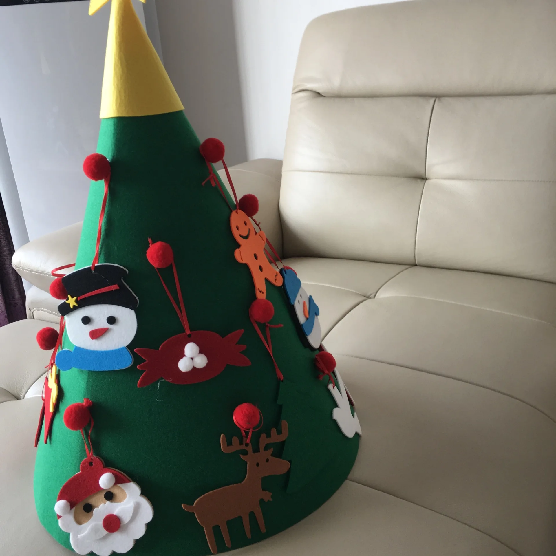 Рождественская елка DIY подарки на год детские игрушки искусственное дерево настенные подвесные украшения Рождественское украшение для дома 50x70 см