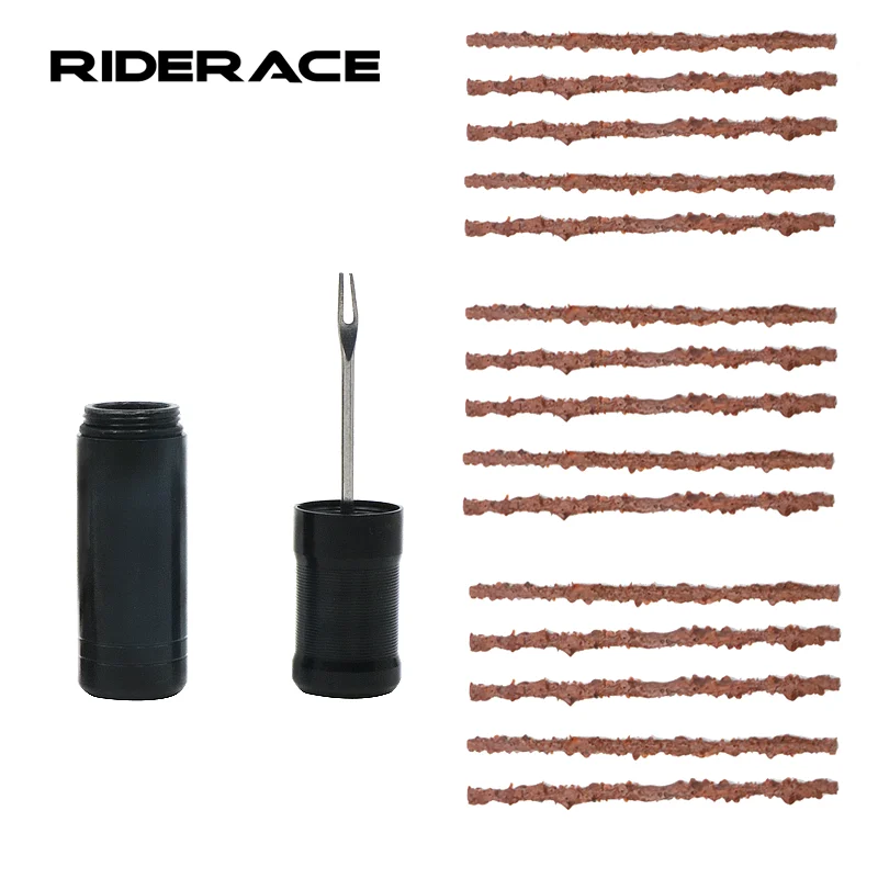 Tire Repair Tools Rubber Strip Bike Tyre Drill Mtb Road Bike Tubeless Tool Urgent Glue Free Repair Rubber Stripes Set