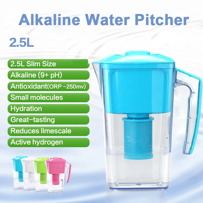 Alkaline Water Filter Jug Pitcher With Ph 9