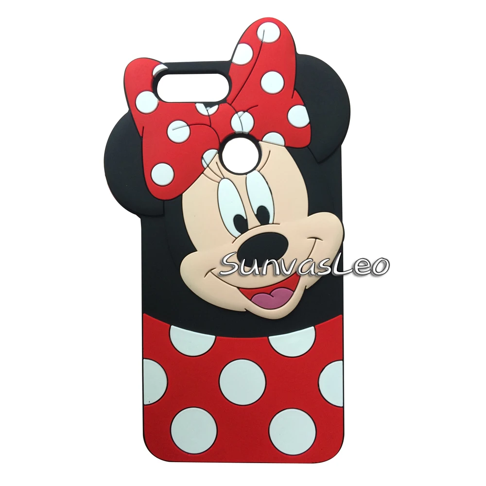 Minnie Mouse Для huawei P Smart() 5,6" 3D чехол, мягкий силиконовый чехол с мультипликационным принтом единорога, Счастливого кота, чехол для huawei Honor 9 Lite - Цвет: Minnie Mouse