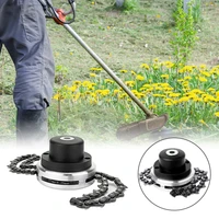 universal grass trimmer head chain brushcutter wood cutting chainsaw parts thickening chain weeding for lawn mower garden tools
