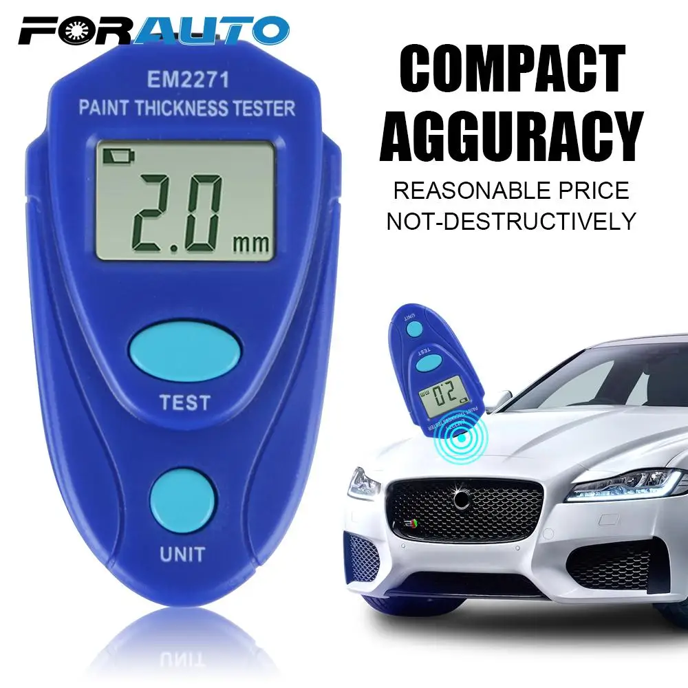 

Paint Thickness Gauge Manual Digital Auto Coating Car Accessories Digital Display Mini Car Paint Thickness Meter EM2271